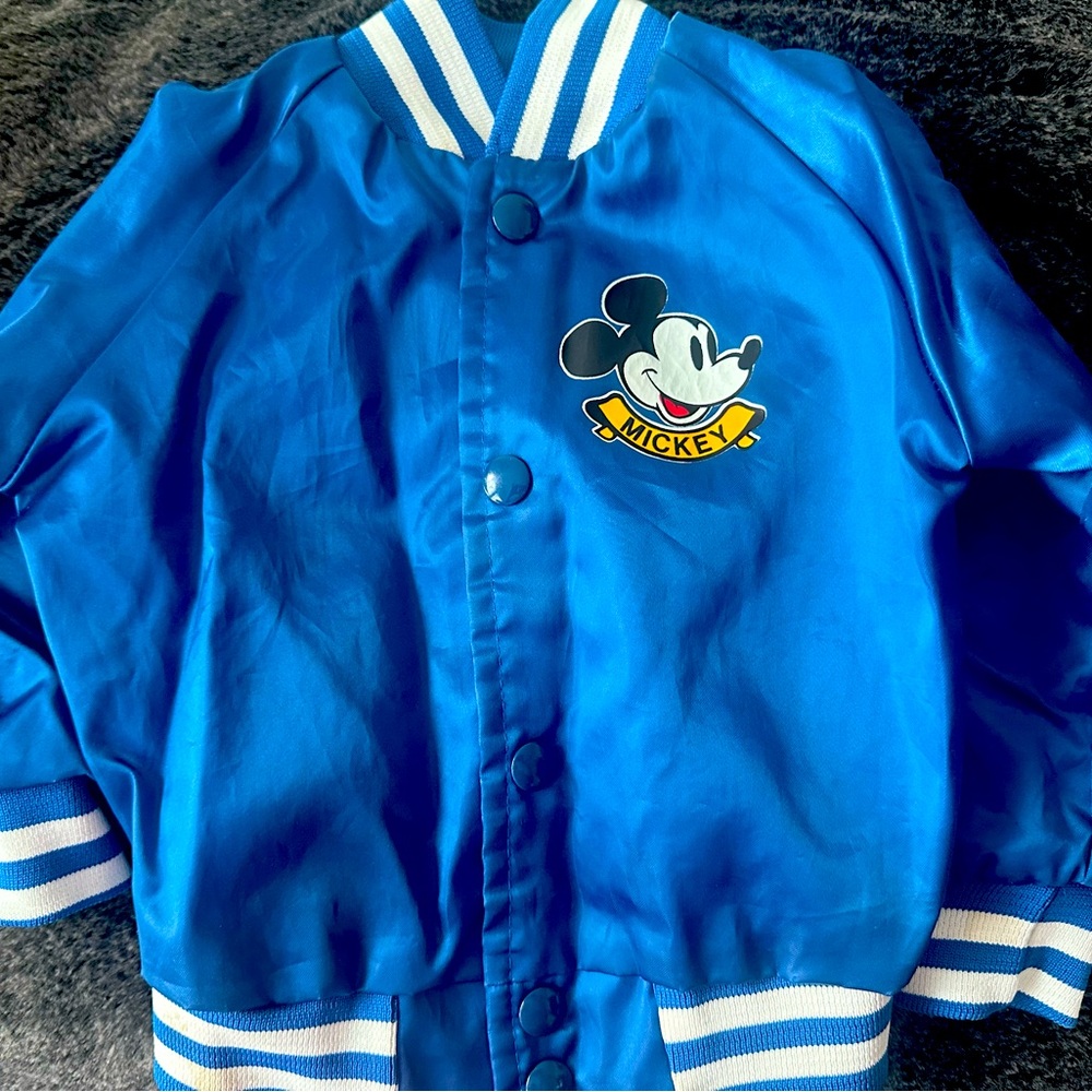 Vintage Satin Mickey Mouse Toddler Jacket